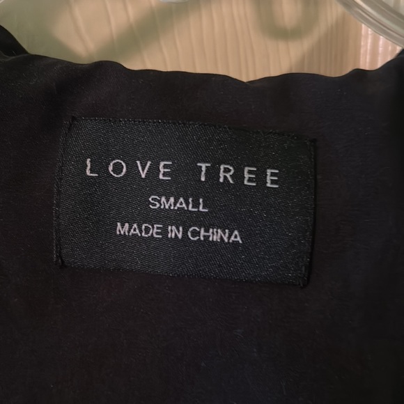 Love Tree hooded jacket nylon in BLACK size small S - Picture 3 of 6